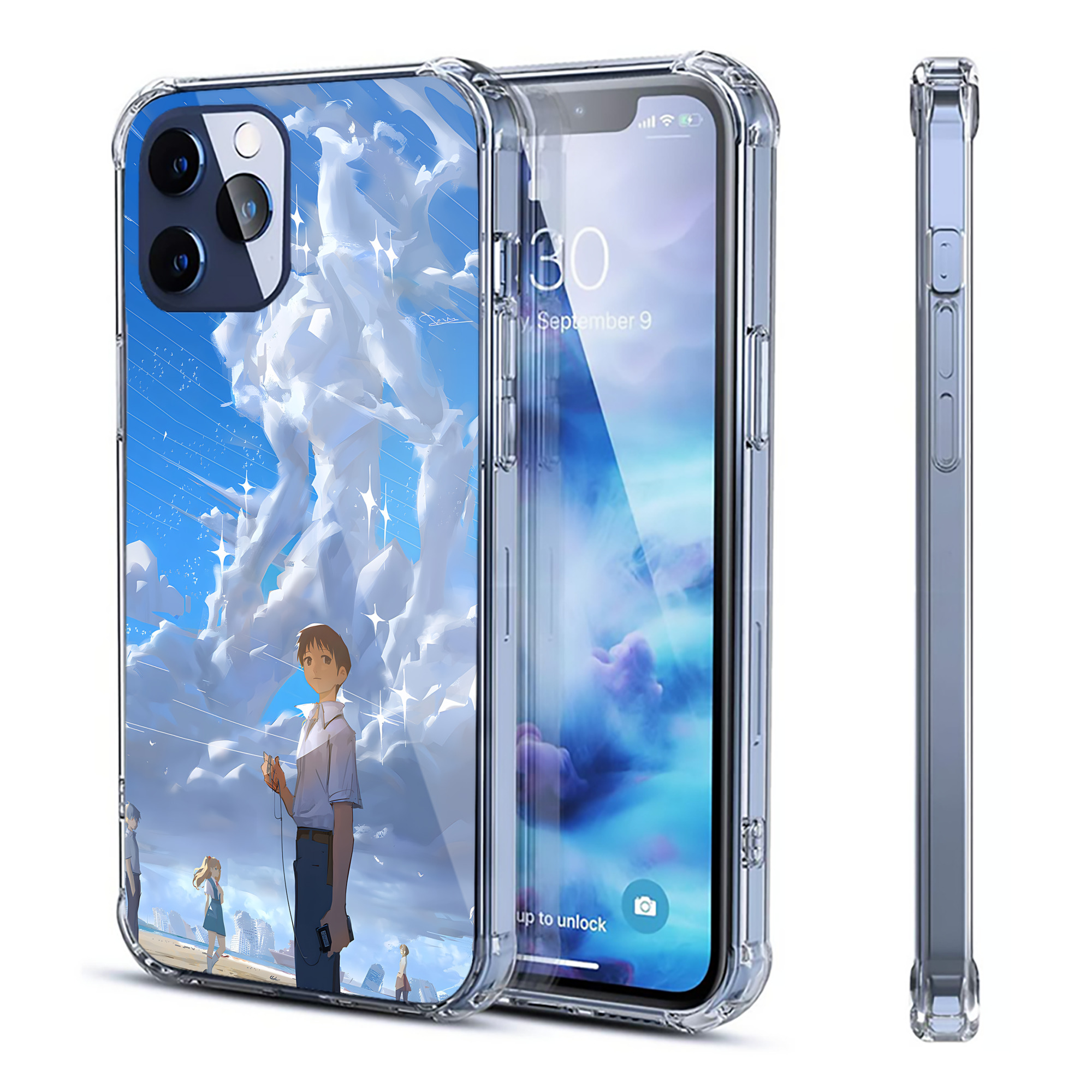 （画像用） EVA 新世紀エヴァンゲリオン 【iPhone 12シリーズ対応】透明スマホケース（クリアソフトケース）